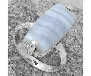 Blue Lace Agate - South Africa Ring size-7.5 SDR174364 R-1089, 12x20 mm