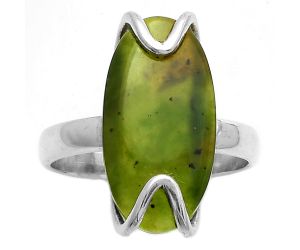Natural Chrome Chalcedony Ring size-8 SDR174382 R-1479, 10x20 mm