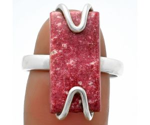 Natural Pink Thulite - Norway Ring size-8.5 SDR174395 R-1479, 10x20 mm