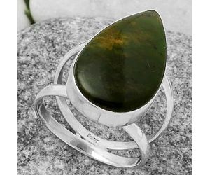 Natural Chrome Chalcedony Ring size-7 SDR174435 R-1002, 13x22 mm
