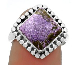Natural Purpurite - South Africa Ring size-7.5 SDR174566 R-1071, 10x10 mm