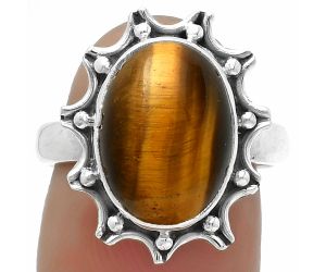 Natural Tiger Eye - Africa Ring size-7 SDR174689 R-1189, 10x14 mm