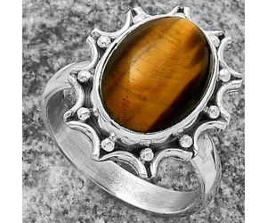 Natural Tiger Eye - Africa Ring size-7 SDR174689 R-1189, 10x14 mm
