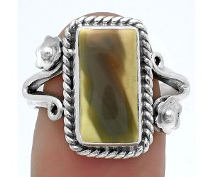 Natural Imperial Jasper - Mexico Ring size-8 SDR174750 R-1345, 8x15 mm