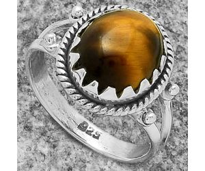 Natural Tiger Eye - Africa Ring size-8 SDR174818 R-1474, 10x12 mm