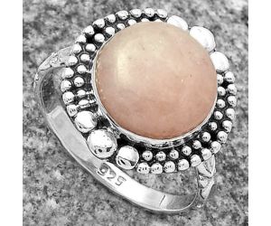 Natural Pink Scolecite Ring size-9 SDR174905 R-1154, 12x12 mm