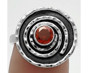 Spiral - Hessonite Garnet - Madagascar Ring size-7 SDR175285 R-1361, 5x5 mm