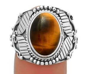 Southwest Style - Tiger Eye - Africa Ring size-8 SDR175469 R-1507, 9x13 mm