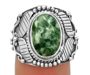 Southwest Style - Natural Dioptase Ring size-7 SDR175485 R-1507, 9x13 mm