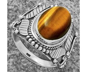 Southwest Style - Tiger Eye - Africa Ring size-7.5 SDR175492 R-1507, 10x14 mm