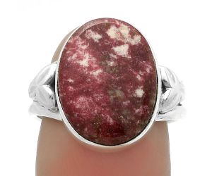 Natural Pink Thulite - Norway Ring size-8 SDR175512 R-1261, 12x16 mm