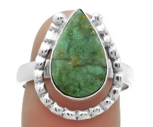 Natural Chrome Chalcedony Ring size-8.5 SDR175521 R-1518, 9x15 mm