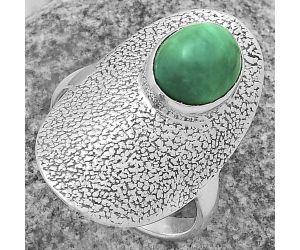 Natural Turquoise Magnesite Ring size-8 SDR175527 R-1550, 8x10 mm