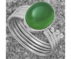 Natural Green Onyx Ring size-8.5 SDR175548 R-1492, 10x12 mm
