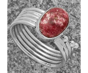 Natural Pink Thulite - Norway Ring size-7.5 SDR175553 R-1492, 8x11 mm