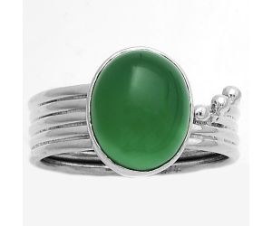 Natural Green Onyx Ring size-8.5 SDR175556 R-1492, 10x12 mm
