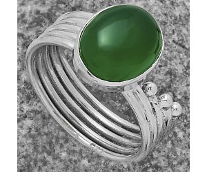 Natural Green Onyx Ring size-8.5 SDR175556 R-1492, 10x12 mm