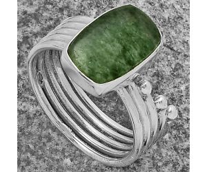 Natural Green Aventurine Ring size-7 SDR175558 R-1492, 8x12 mm