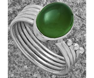 Natural Green Onyx Ring size-9 SDR175568 R-1492, 10x12 mm