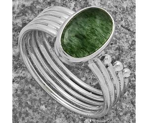 Natural Green Aventurine Ring size-8.5 SDR175570 R-1492, 8x12 mm
