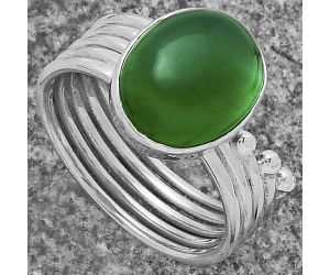 Natural Green Onyx Ring size-7 SDR175572 R-1492, 10x12 mm
