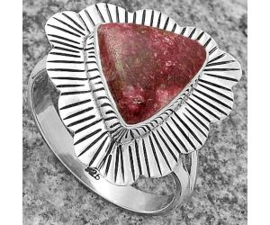 Natural Pink Thulite - Norway Ring size-9 SDR175616 R-1086, 10x12 mm