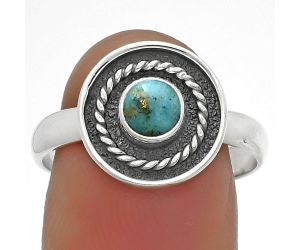 Copper Blue Turquoise - Arizona Ring size-9 SDR175698 R-1439, 5x5 mm