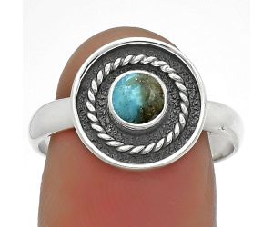 Copper Blue Turquoise - Arizona Ring size-9 SDR175699 R-1439, 5x5 mm