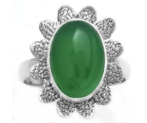 Natural Green Onyx Ring size-8.5 SDR175743 R-1241, 10x14 mm