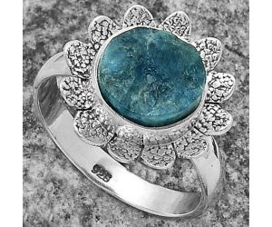 Neon Blue Apatite - Madagascar Ring size-8.5 SDR175745 R-1241, 11x11 mm