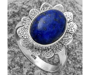 Natural Lapis - Afghanistan Ring size-8.5 SDR175758 R-1241, 10x14 mm