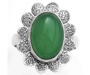 Natural Green Onyx Ring size-8 SDR175765 R-1241, 10x14 mm