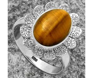 Natural Tiger Eye - Africa Ring size-9.5 SDR175781 R-1241, 10x14 mm