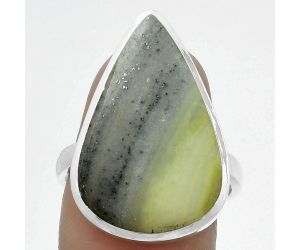 Natural Serpentine Ring size-8.5 SDR175841 R-1004, 15x24 mm
