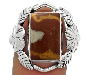 Southwest Design - Noreena Jasper Ring size-9.5 SDR176246 R-1352, 10x15 mm