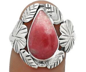 Southwest Design - Pink Thulite Ring size-7 SDR176253 R-1352, 9x15 mm