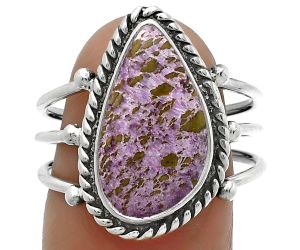 Natural Purpurite - South Africa Ring size-8.5 SDR176264 R-1010, 10x17 mm