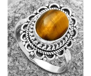 Natural Tiger Eye - Africa Ring size-9 SDR176489 R-1256, 9x11 mm