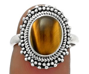 Natural Tiger Eye - Africa Ring size-7 SDR176651 R-1332, 9x11 mm