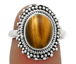 Natural Tiger Eye - Africa Ring size-7 SDR176663 R-1332, 9x11 mm