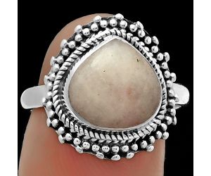 Natural Pink Scolecite Ring size-8 SDR176671 R-1332, 10x10 mm