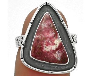 Natural Pink Thulite - Norway Ring size-6.5 SDR176684 R-1688, 10x16 mm