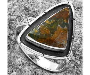 Natural Rare Cady Mountain Agate Ring size-8 SDR176691 R-1688, 10x17 mm