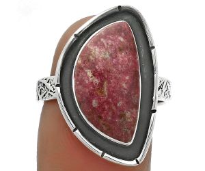 Natural Pink Thulite - Norway Ring size-8 SDR176692 R-1688, 9x18 mm