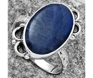 Blue Fire Labradorite - Madagascar Ring size-8 SDR176836 R-1103, 11x17 mm