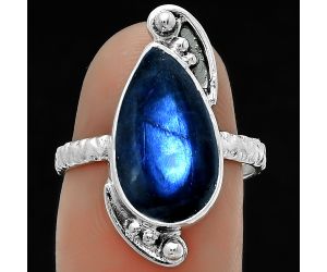 Blue Fire Labradorite - Madagascar Ring size-7 SDR176855 R-1160, 9x16 mm