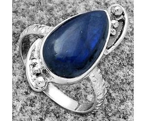 Blue Fire Labradorite - Madagascar Ring size-7 SDR176855 R-1160, 9x16 mm