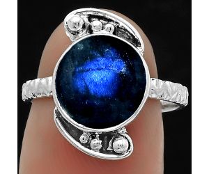 Blue Fire Labradorite - Madagascar Ring size-7.5 SDR176865 R-1160, 11x11 mm