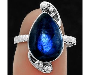 Blue Fire Labradorite - Madagascar Ring size-7 SDR176866 R-1160, 11x15 mm