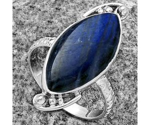 Blue Fire Labradorite - Madagascar Ring size-7 SDR176868 R-1160, 10x20 mm